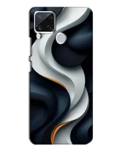 Чохол для Realme C15 з картинкою «Об'ємні чорно-білі стрічки» Чохол для Realme C15 з картинкою «Об'ємні чорно-білі стрічки»