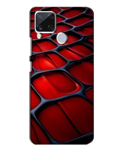 Чехол для Realme C15 с картинкой «Красная глянцевая сетка» Чехол для Realme C15 с картинкой «Красная глянцевая сетка»