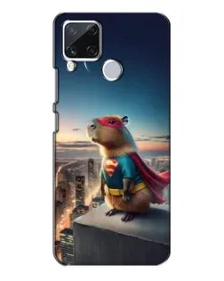 Чехол для Realme C15 с картинкой «Капи-мен супергерой»