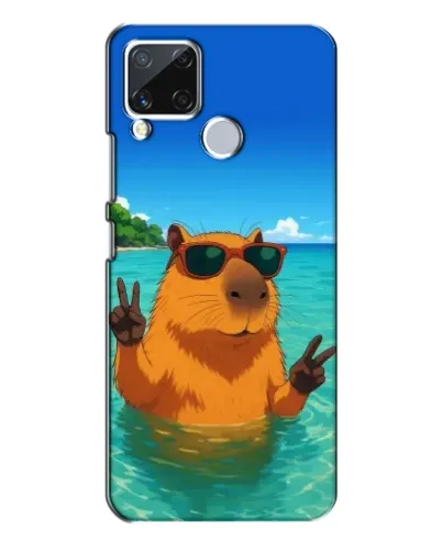 Чехол для Realme C15 с картинкой «Морская капибара» Чехол для Realme C15 с картинкой «Морская капибара»