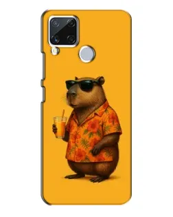 Чехол для Realme C15 с картинкой «Капибара на отдыхе»