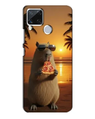 Чехол для Realme C15 с картинкой «Капибара с пиццей» Чехол для Realme C15 с картинкой «Капибара с пиццей»