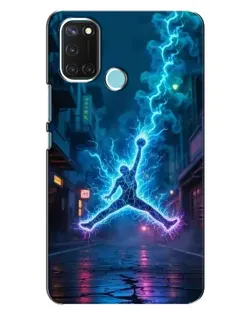 Чохол для Realme C17 з картинкою «Jordan Gold Jumpman»