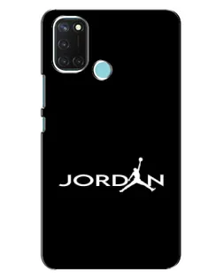 Чохол для Realme C17 з картинкою «Jordan White Logo»
