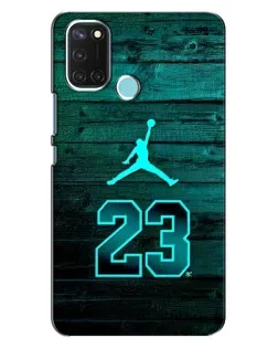 Чохол для Realme C17 з картинкою «Jordan Cyan 23»