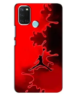 Чохол для Realme C17 з картинкою «Jordan Red Smoke»