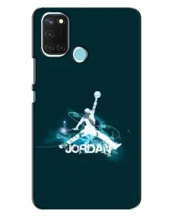 Чохол для Realme C17 з картинкою «Jordan Blue Fire»