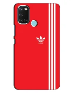 Чохол для Realme C17 з картинкою «Червоний мінімалізм Adidas»