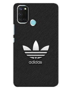 Чохол для Realme C17 з картинкою «Adidas Карбонова текстура»