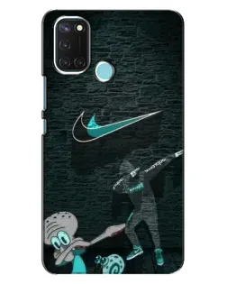 Чохол для Realme C17 з картинкою «Спортивний арт Nike»