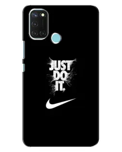 Чохол для Realme C17 з картинкою «Текстовий принт Nike»
