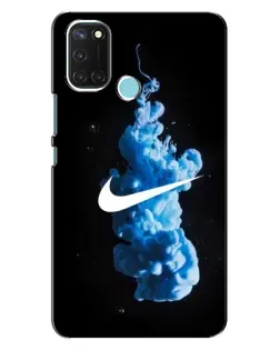 Чохол для Realme C17 з картинкою «Nike та синій дим»