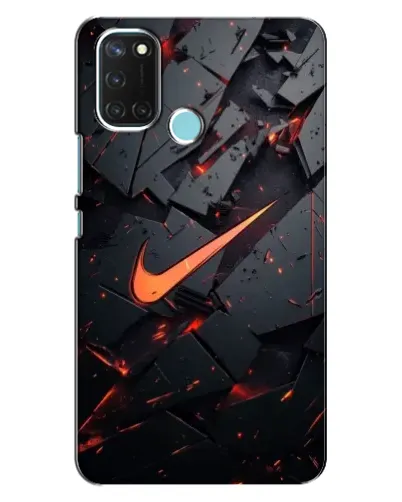 Чохол для Realme C17 з картинкою «Nike — ефект розломів» Чохол для Realme C17 з картинкою «Nike — ефект розломів»