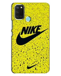 Чохол для Realme C17 з картинкою «Жовтий текстурний Nike»