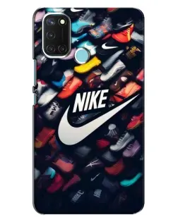 Чохол для Realme C17 з картинкою «Колекція кросівок Nike»
