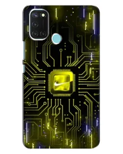 Чохол для Realme C17 з картинкою «Nike — золота іскра»