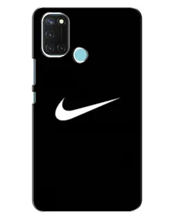Чехол для Realme C17 с картинкой «Минималистический Найк»