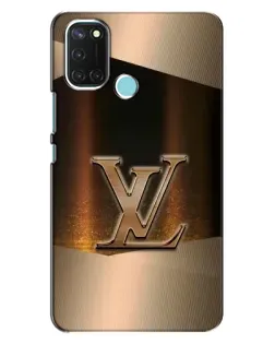 Чохол для Realme C17 з картинкою «LV — золоте сяйво»