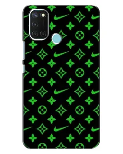 Чохол для Realme C17 з картинкою «Неоновий принт LV»