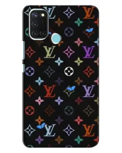 Чохол для Realme C17 з картинкою «Кольорова монограма LV»