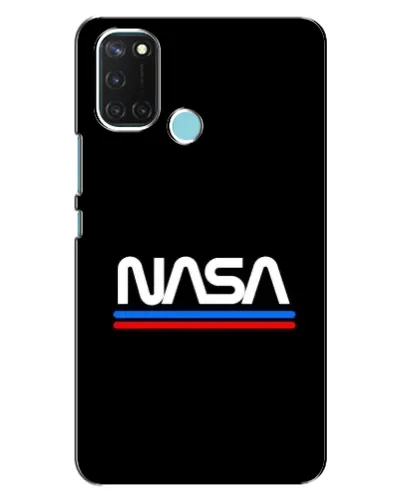 Чохол для Realme C17 з картинкою «NASA — класика Red Blue» Чохол для Realme C17 з картинкою «NASA — класика Red Blue»