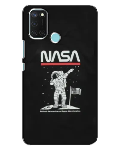 Чохол для Realme C17 з картинкою «NASA — крокуємо по Місяцю» Чохол для Realme C17 з картинкою «NASA — крокуємо по Місяцю»