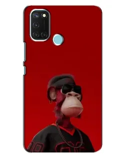 Чохол для Realme C17 з картинкою «Bored Ape в червоному»
