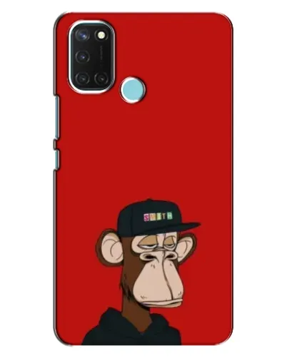 Чохол для Realme C17 з картинкою «Bored Ape — червоний фон» Чохол для Realme C17 з картинкою «Bored Ape — червоний фон»