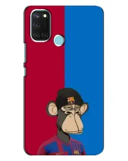 Чохол для Realme C17 з картинкою «Bored Ape — фанат Барси»