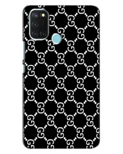 Чохол для Realme C17 з картинкою «Gucci — сітчастий паттерн»