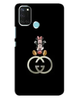 Чохол для Realme C17 з картинкою «Мінні Маус на лого»