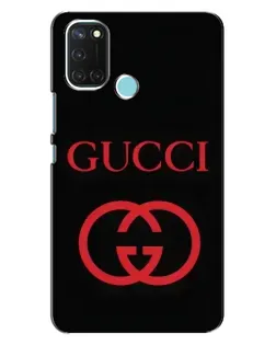 Чохол для Realme C17 з картинкою «Gucci — червоний логотип»