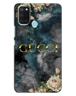 Чехол для Realme C17 с картинкой «Абстрактные цветы Gucci» Чехол для Realme C17 с картинкой «Абстрактные цветы Gucci»