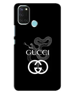 Чохол для Realme C17 з картинкою «Gucci — срібна змія»