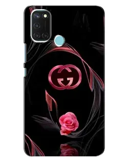 Чохол для Realme C17 з картинкою «Gucci — неонова троянда»