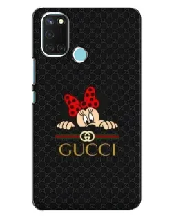 Чохол для Realme C17 з картинкою «Мінні Маус Gucci — чорний»