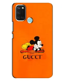 Чохол для Realme C17 з картинкою «Міккі Маус Gucci — помаранч»