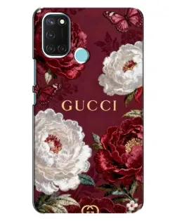Чехол для Realme C17 с картинкой «Gucci — бордовые розы» Чехол для Realme C17 с картинкой «Gucci — бордовые розы»