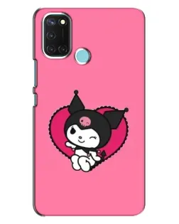 Чехол для Realme C17 с картинкой «Kuromi — любовь в сердце»
