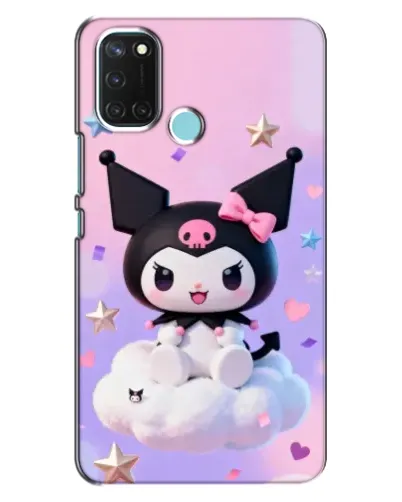Чехол для Realme C17 с картинкой «Рок-звезда Kuromi»