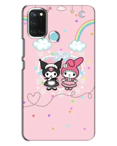 Чехол для Realme C17 с картинкой «My Melody и Kuromi»