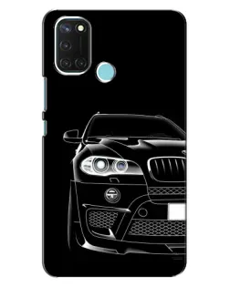 Чохол для Realme C17 з картинкою «Темний силует BMW»