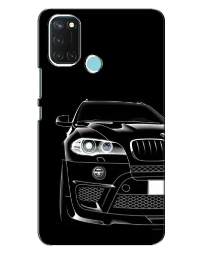 Чохол для Realme C17 з картинкою «Темний силует BMW»