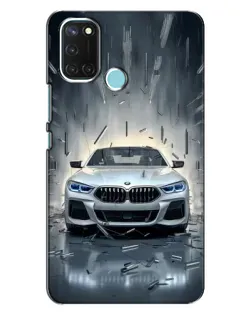 Чохол для Realme C17 з картинкою «BMW у світлі фар»