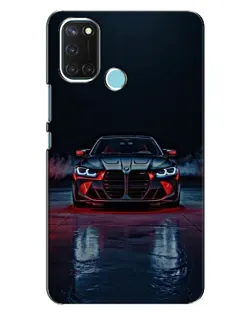 Чохол для Realme C17 з картинкою «BMW на мокрій дорозі»