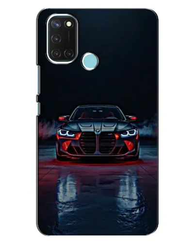 Чохол для Realme C17 з картинкою «BMW на мокрій дорозі»