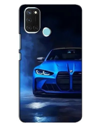 Чохол для Realme C17 з картинкою «Блакитна BMW M4»
