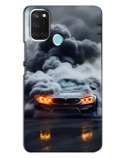 Чохол для Realme C17 з картинкою «BMW у диму»