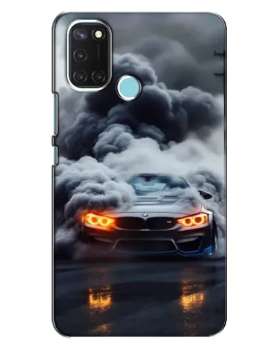 Чохол для Realme C17 з картинкою «BMW у диму»
