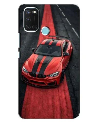 Чохол для Realme C17 з картинкою «BMW на червоній доріжці»